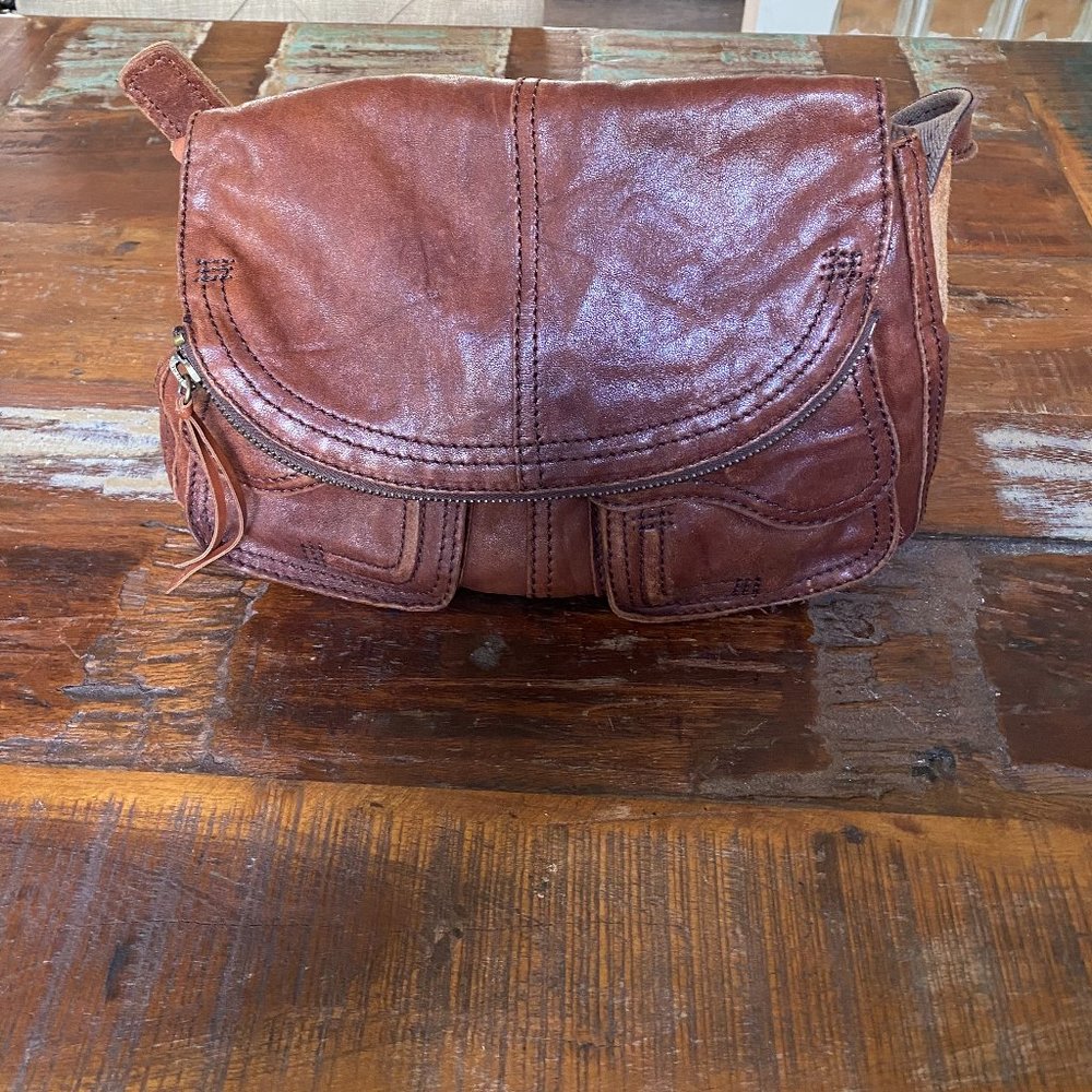 Lucky Brand Vintage Inspired Leather Hobo Bag